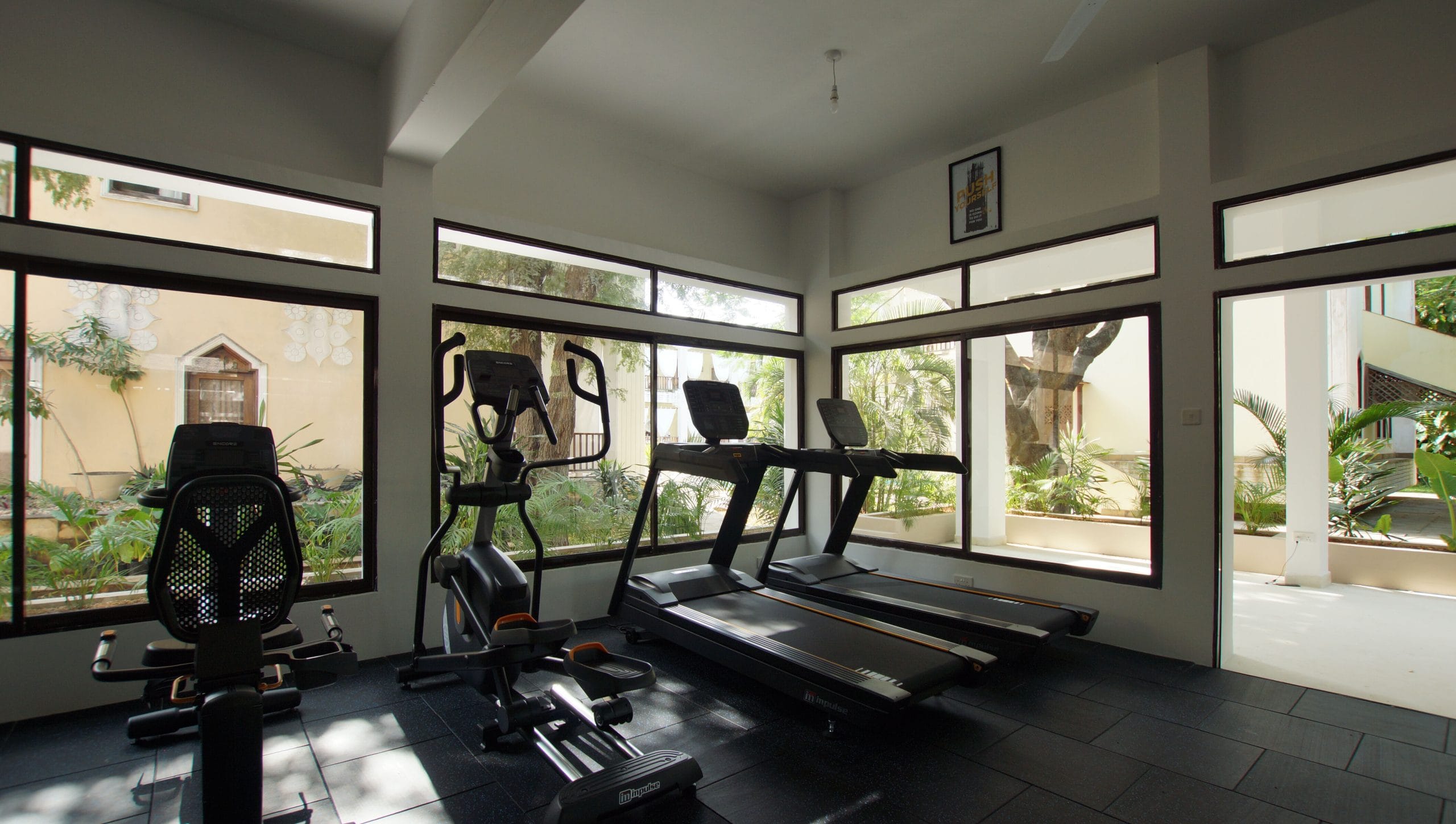 facilities Cardio machines at Kilili Baharini Resort gym in Malindi